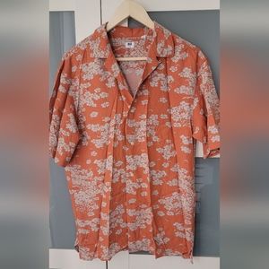 Men Ito Jakuchu UT Graphic Short Sleeved Shirt (Open Collar)